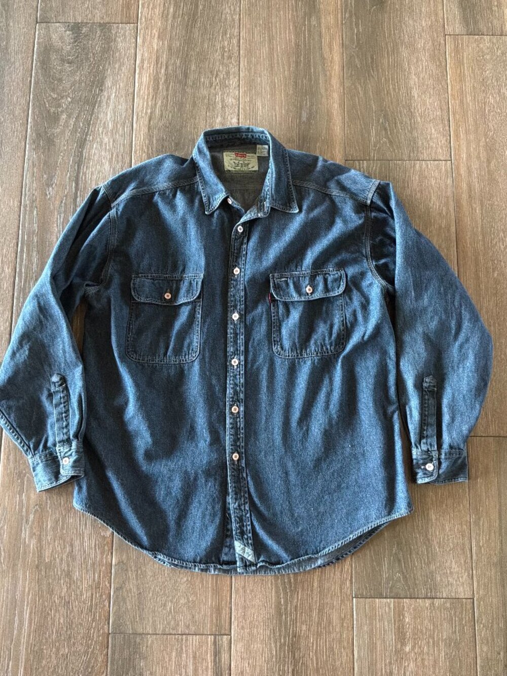Levi's men's utility workshirt relaxed fit 100% cotton denim size XL